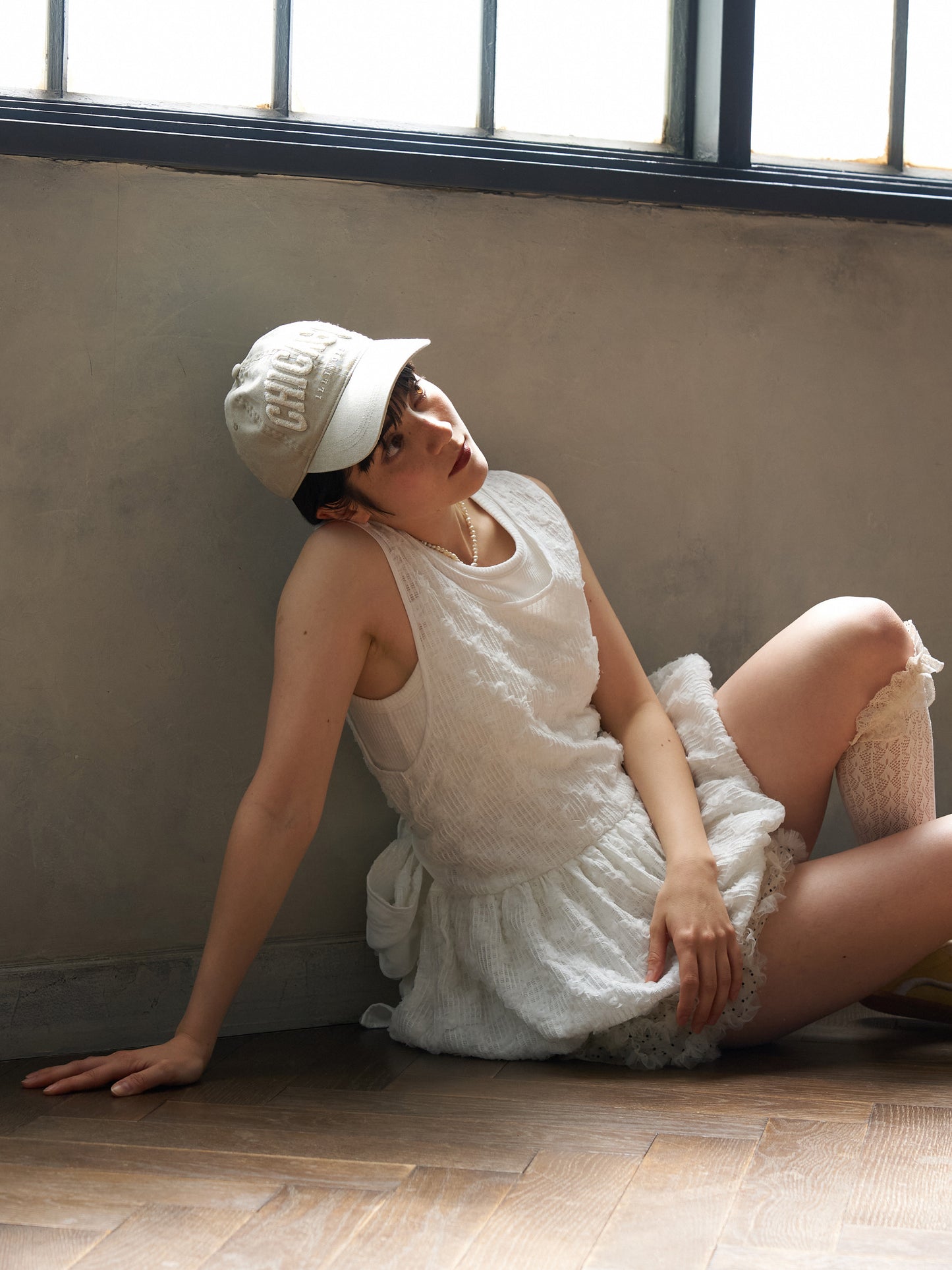 Floral Cutwork Balloon Tunic