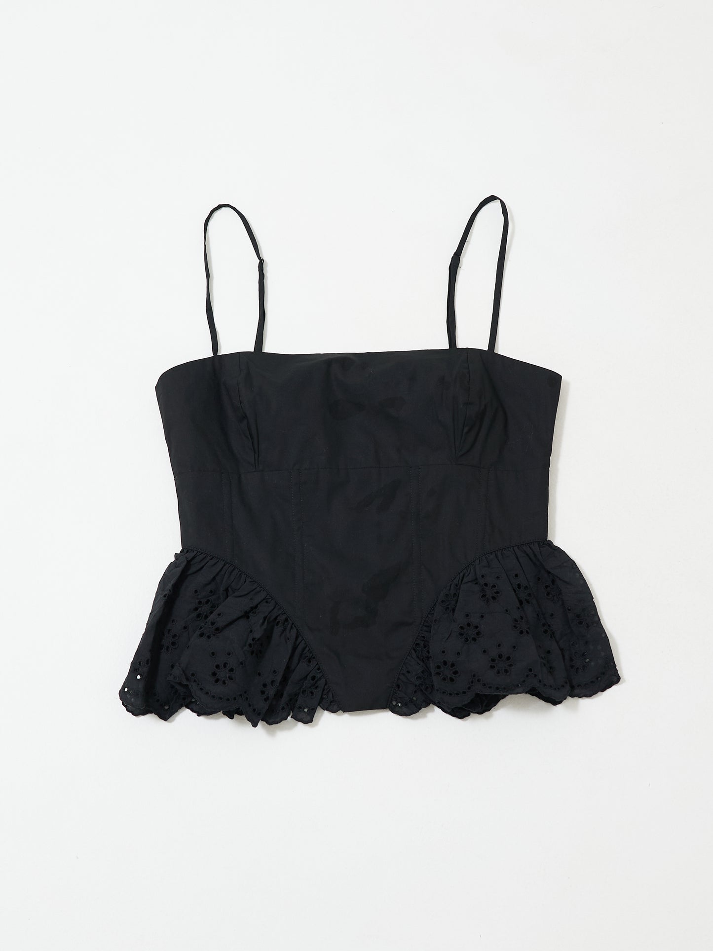 Frill Hem Corset Bustier