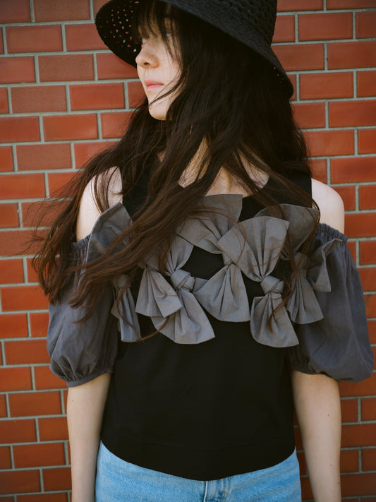 【coming soon】Dramatic Ribbon Pullover