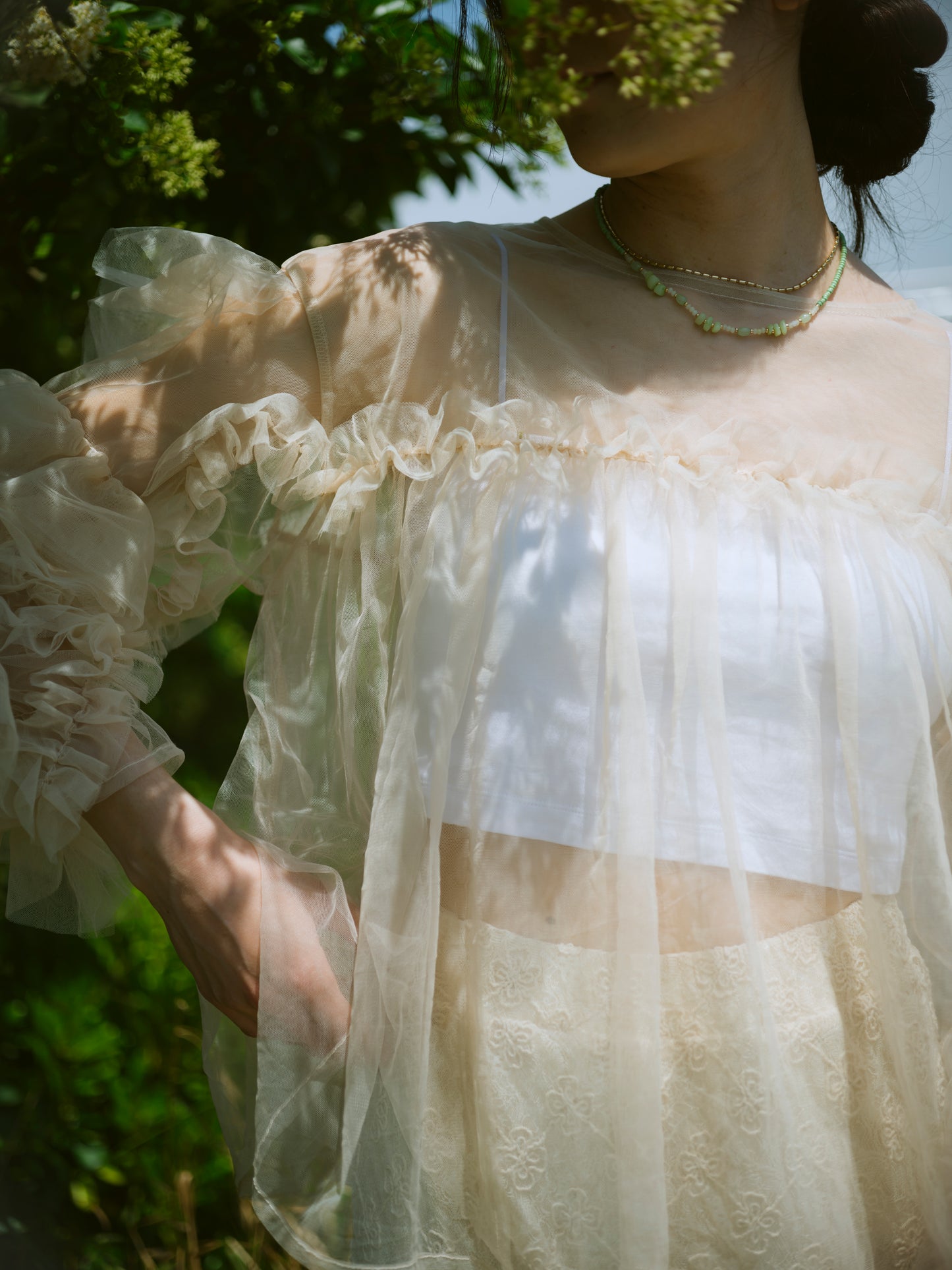 Morning Glow Tulle Tops
