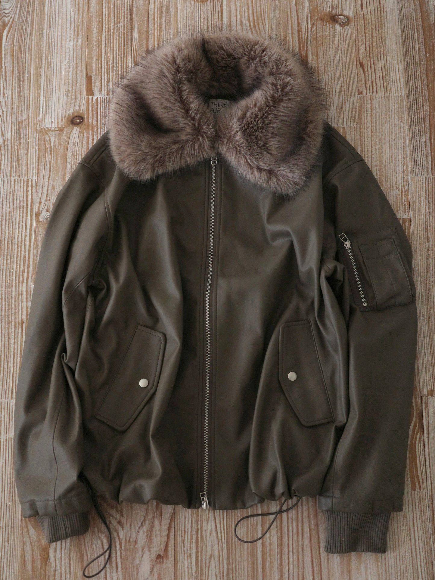 【SALE 20%OFF】Fur Collar Zip Blouson